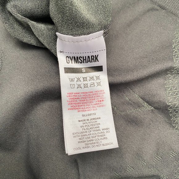 GYMSHARK - Dark Army Green High Waisted Leggings, Size S - Picture 5 of 6